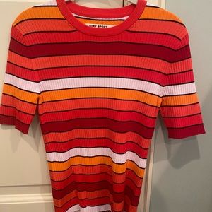 Tory Burch Sport Striped Top